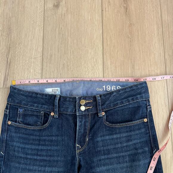Gap Women’s Dark Wash Perfect Boot Jeans Sz 4 - Picture 4 of 8
